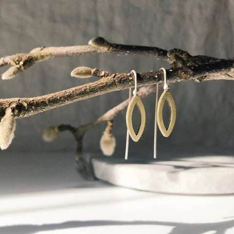 Leaf Shape Drop Earrings