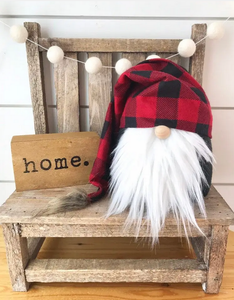 Buffalo Plaid Gnome, slouch hat