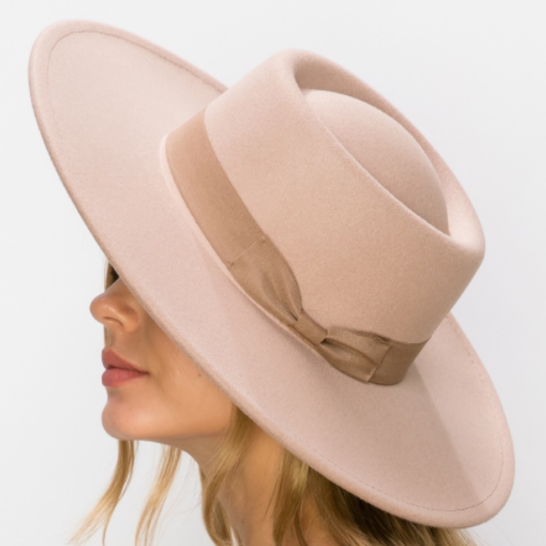 Wide Brim Boater Hat